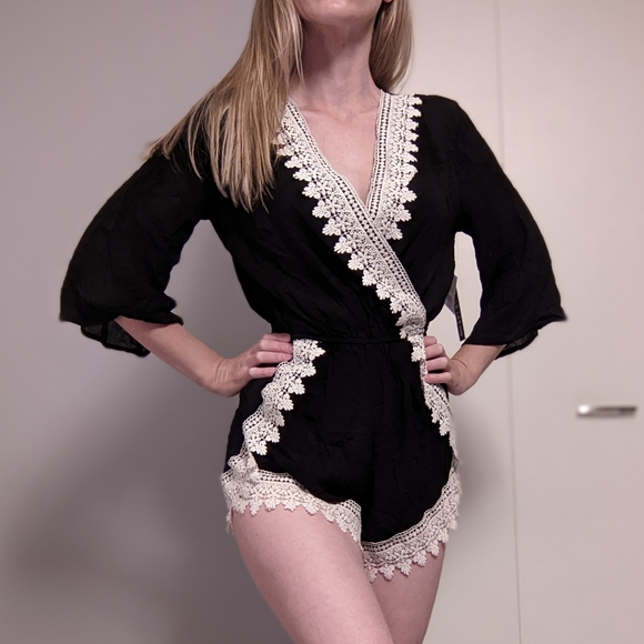 Boho Romper by Design Lab (Lord and Taylor) - US S - Picture 1 of 17